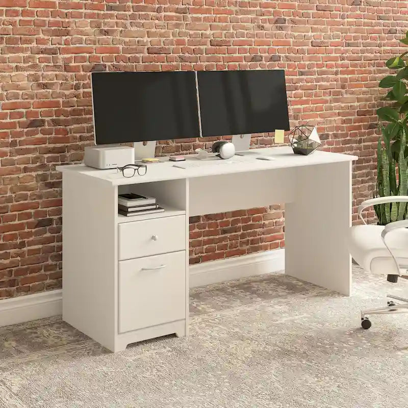 60W Computertisch mit Schubladen und und Stauraum