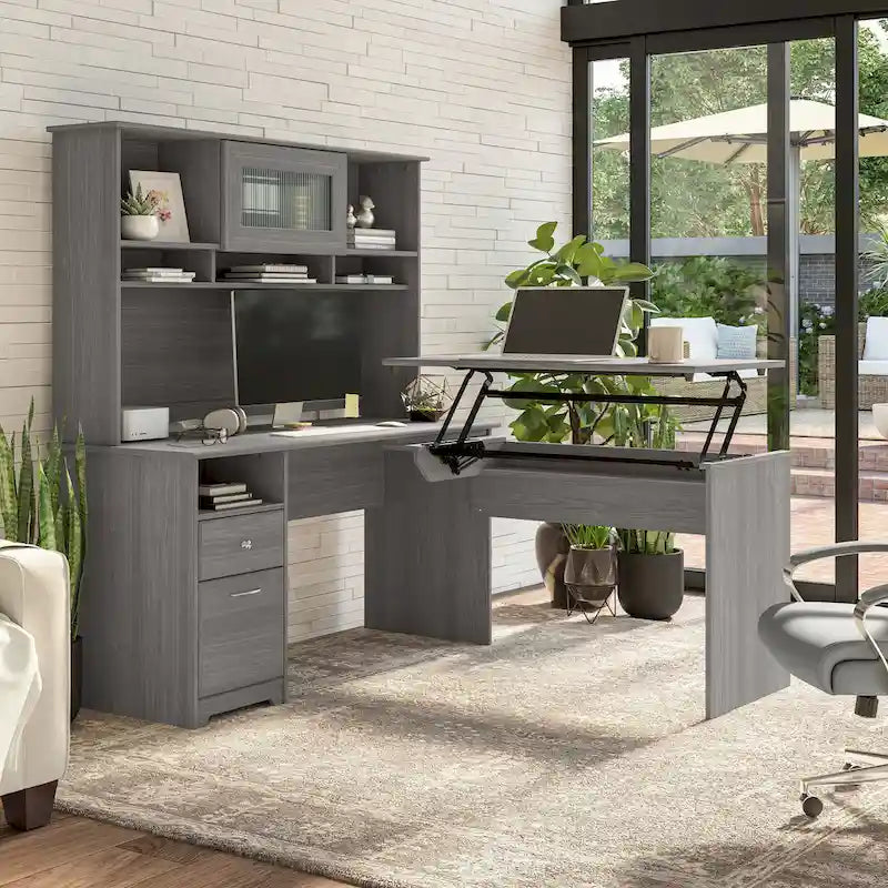 60W Computertisch mit Schubladen und und Stauraum
