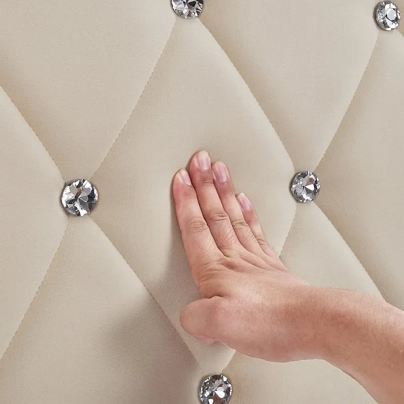 Gestepptes, verstellbares Polsterkopfteil – Queen / King
