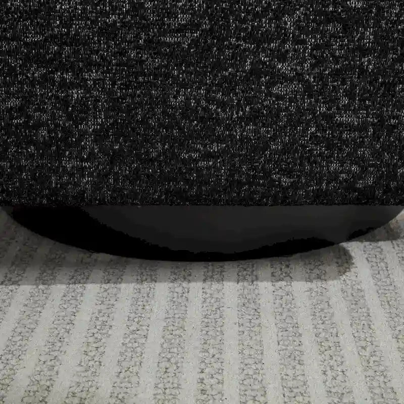 Schwarz + Grau 31.5 Chenille Drehbarer Akzentsessel