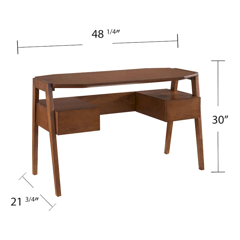 Mid-Century Modern Schreibtisch mit Stauraum
