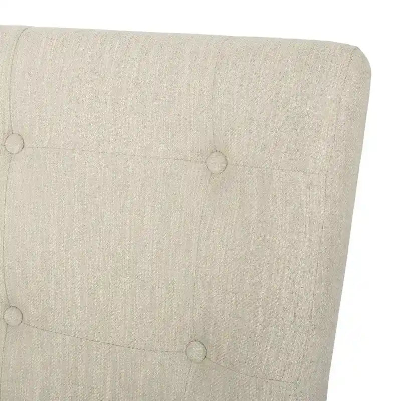 Tresenhochstühle aus Stoff und Gummibaumholz, 26 Zoll, 2er-Set