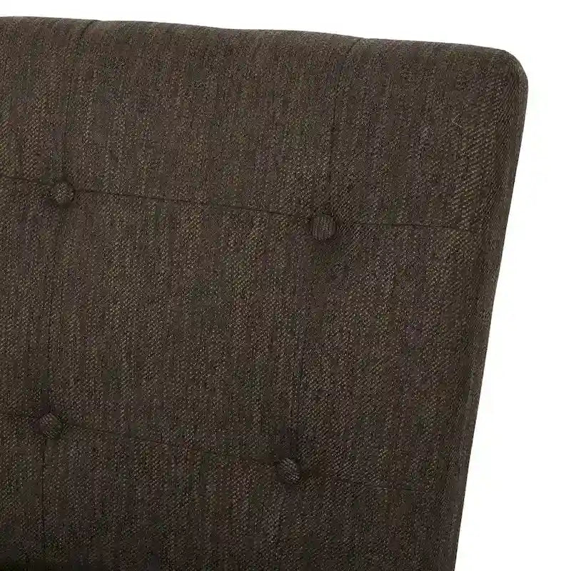 Tresenhochstühle aus Stoff und Gummibaumholz, 26 Zoll, 2er-Set
