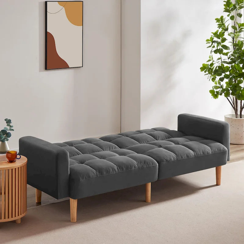 79.52W Modernes, umwandelbares Samtsofa für Gäste- und Wohnzimmer