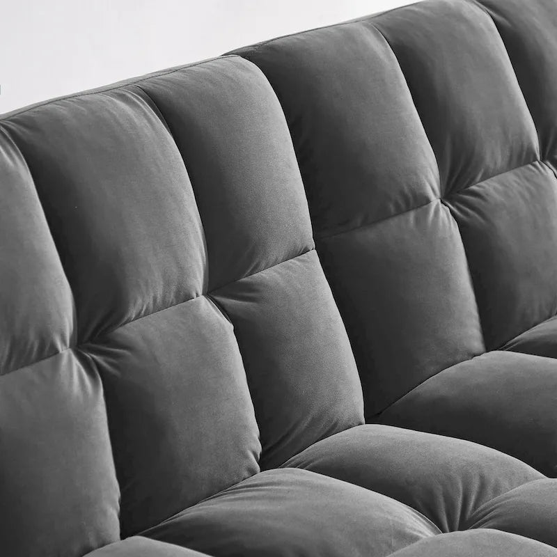 79.52W Modernes, umwandelbares Samtsofa für Gäste- und Wohnzimmer