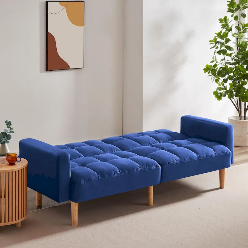 79.52W Modernes, umwandelbares Samtsofa für Gäste- und Wohnzimmer