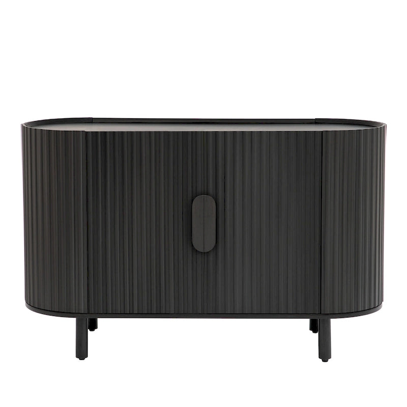 Geschwungenes Design Sideboard im Light-Luxury-Stil mit verstellbaren Einlegeböden