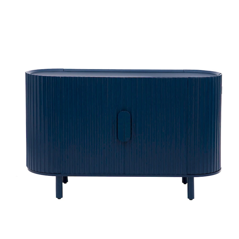 Geschwungenes Design Sideboard im Light-Luxury-Stil mit verstellbaren Einlegeböden