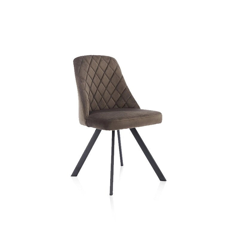 Mid-Century Modern Esszimmerstühle mit Rautensteppung, 2er-Set