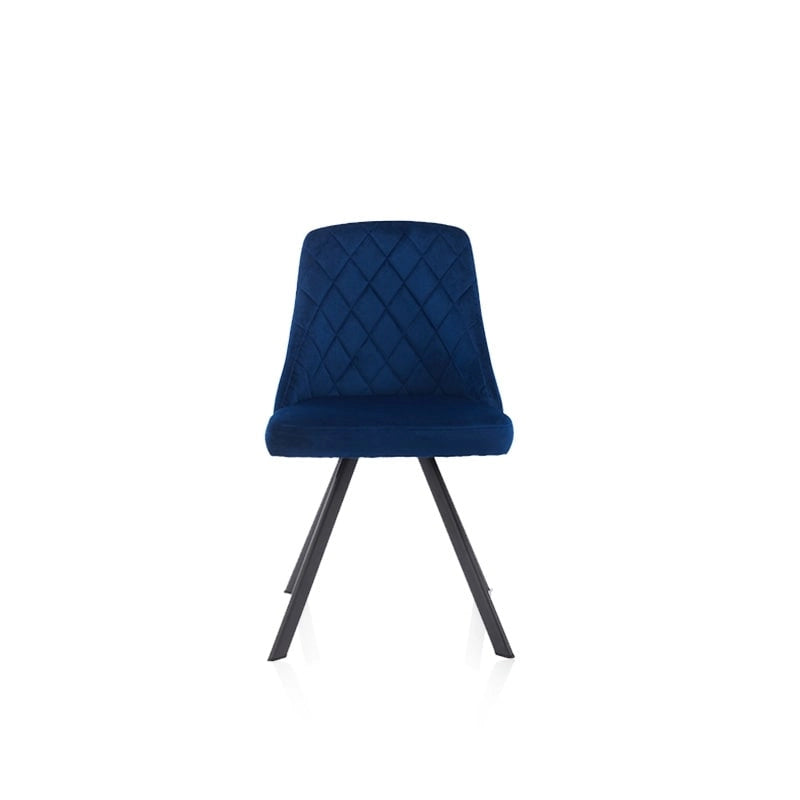 Mid-Century Modern Esszimmerstühle mit Rautensteppung, 2er-Set