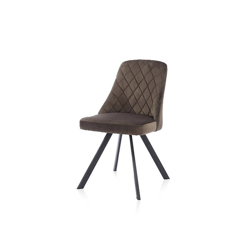 Mid-Century Modern Esszimmerstühle mit Rautensteppung, 2er-Set