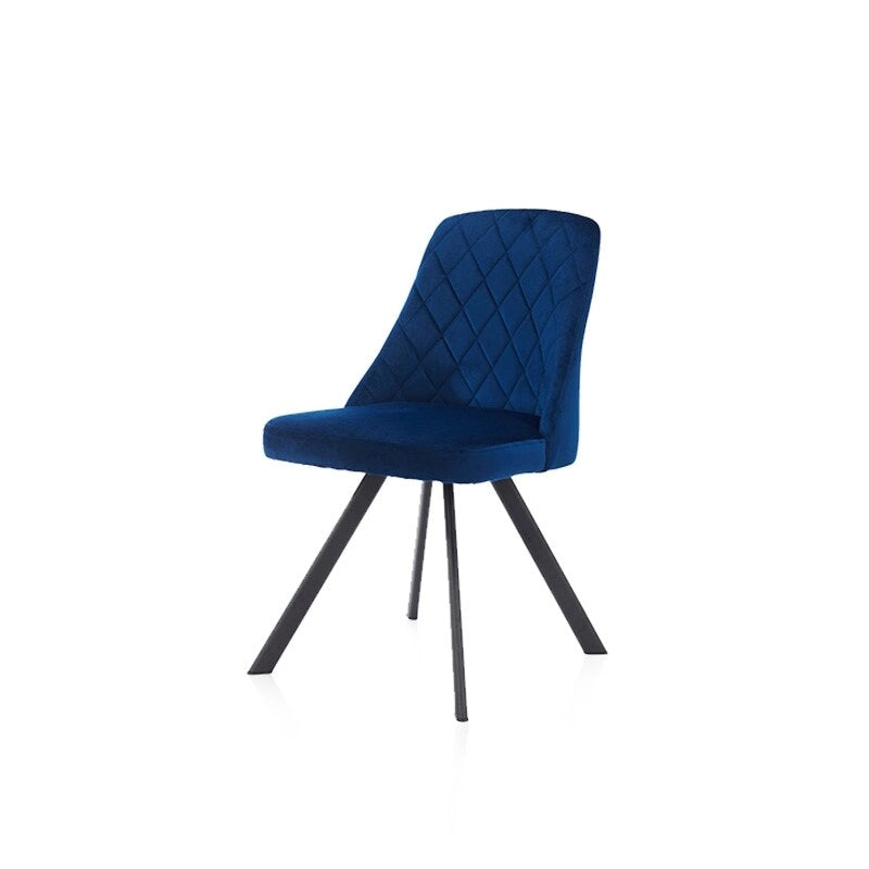 Mid-Century Modern Esszimmerstühle mit Rautensteppung, 2er-Set