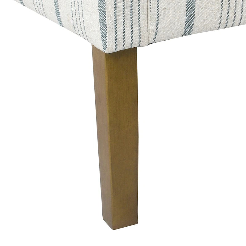 Moderner Swoop-Akzentsessel - Blau Calypso-Streifen