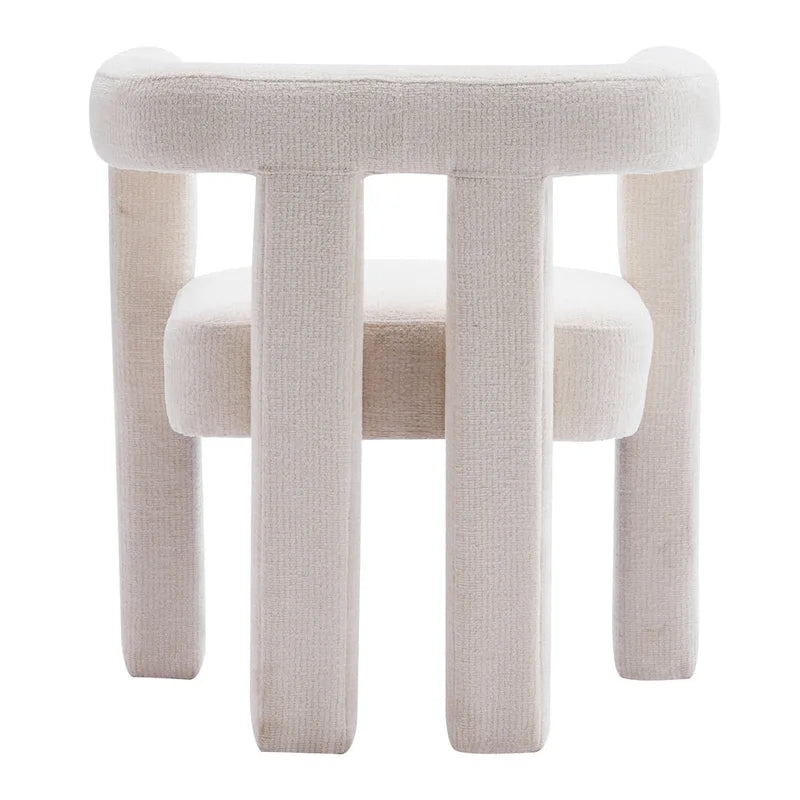 Set aus 1 schick designten, tonnenförmigen Akzent-Sessel mit Stoffbezug
