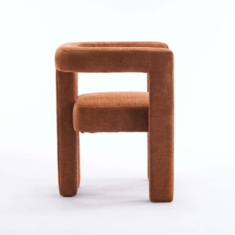 Set aus 1 schick designten, tonnenförmigen Akzent-Sessel mit Stoffbezug