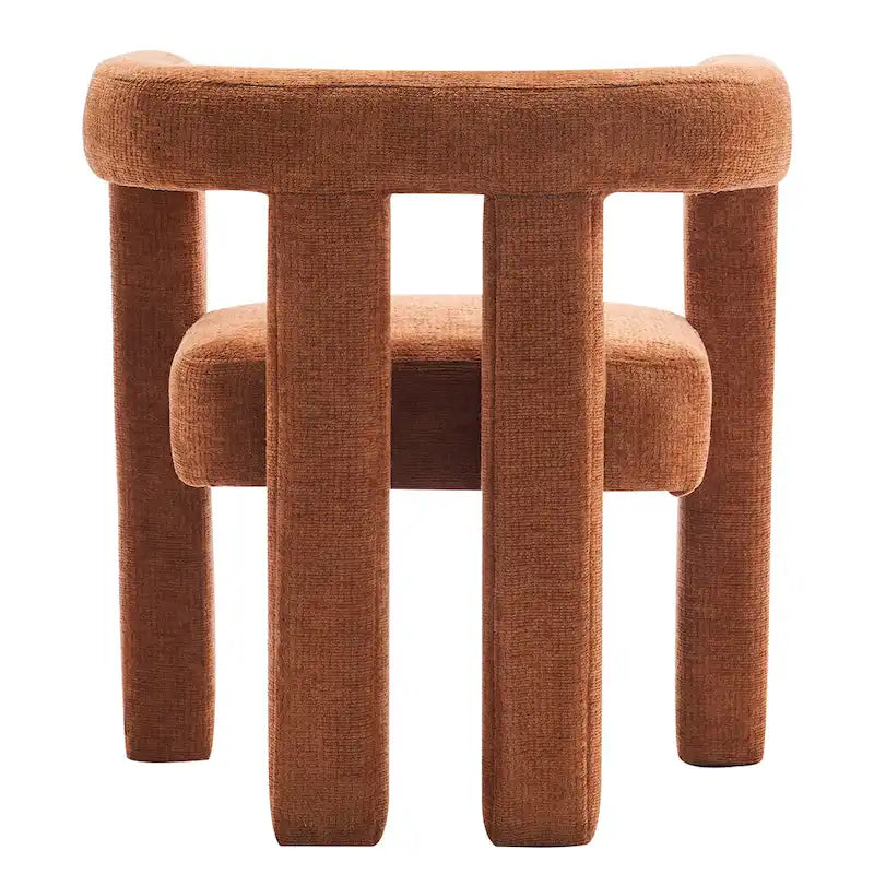 Set aus 1 schick designten, tonnenförmigen Akzent-Sessel mit Stoffbezug