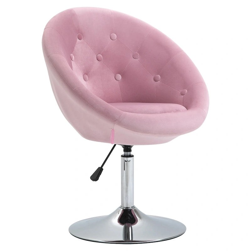 Drehbarer Akzentstuhl, höhenverstellbarer Make-up-Schminktisch & Freizeit-Lounge-Sessel