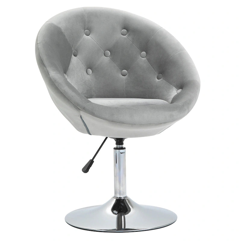 Drehbarer Akzentstuhl, höhenverstellbarer Make-up-Schminktisch & Freizeit-Lounge-Sessel