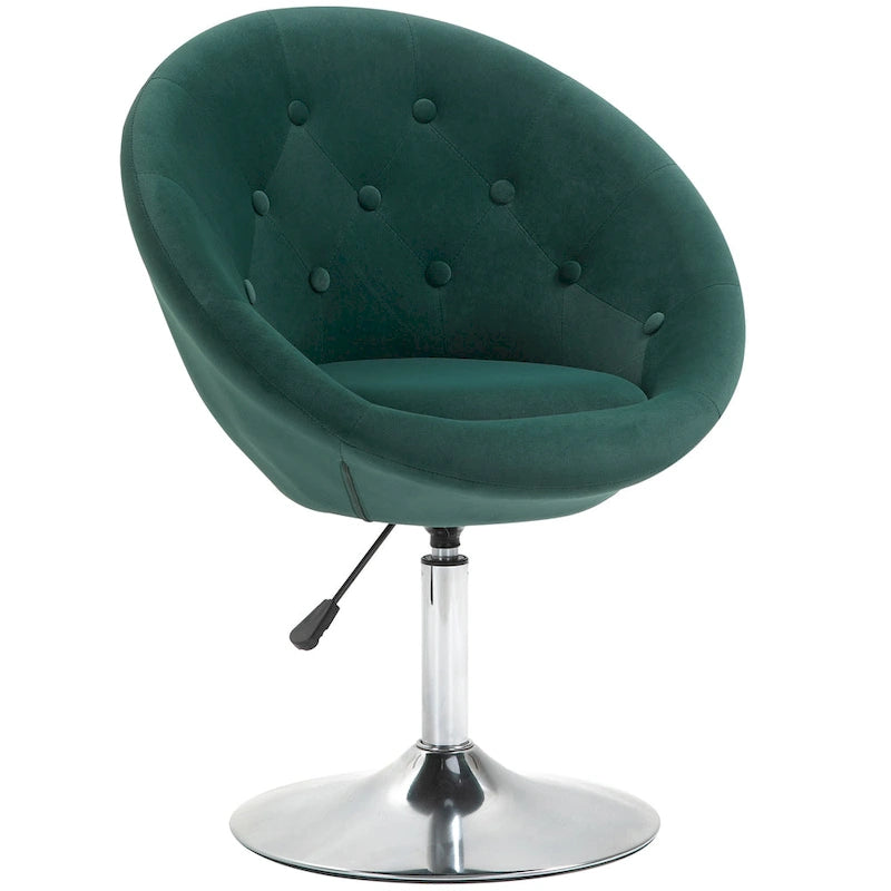 Drehbarer Akzentstuhl, höhenverstellbarer Make-up-Schminktisch & Freizeit-Lounge-Sessel