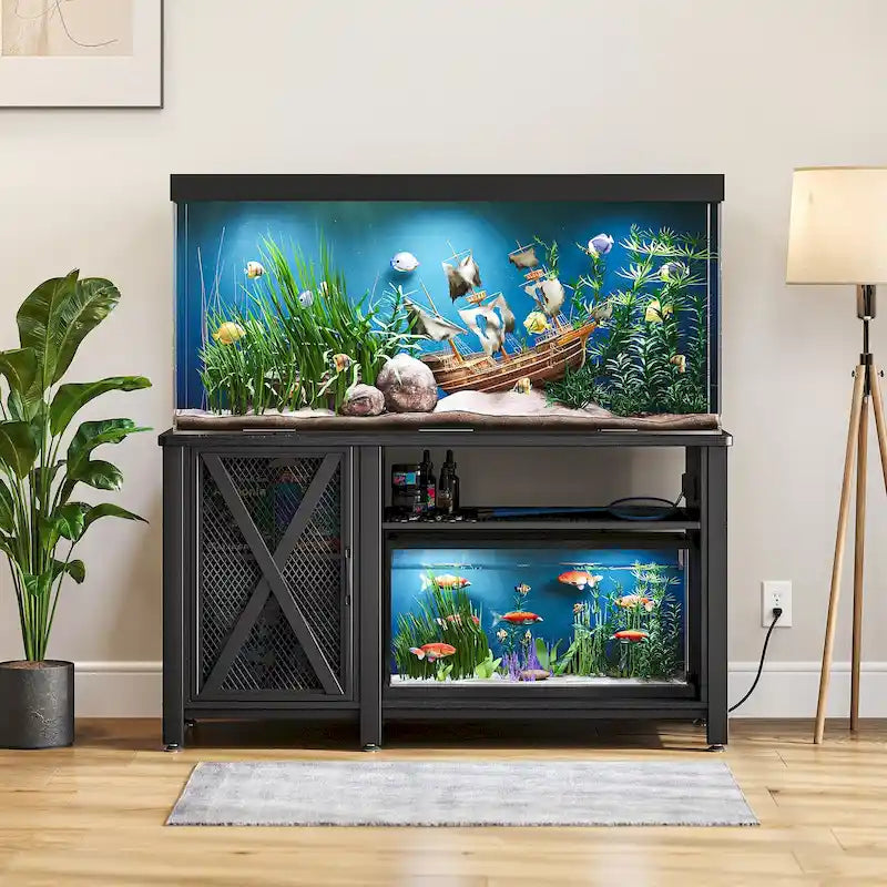 55-75 Gallon Aquarium Unterschrank mit Steckdosen und Stauschrank