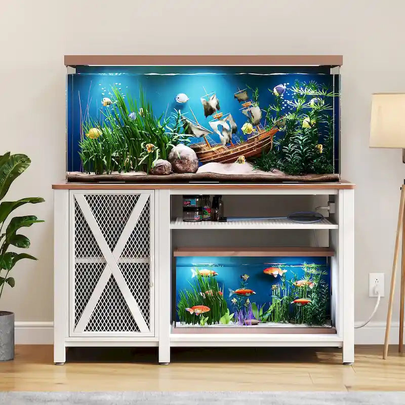 55-75 Gallon Aquarium Unterschrank mit Steckdosen und Stauschrank