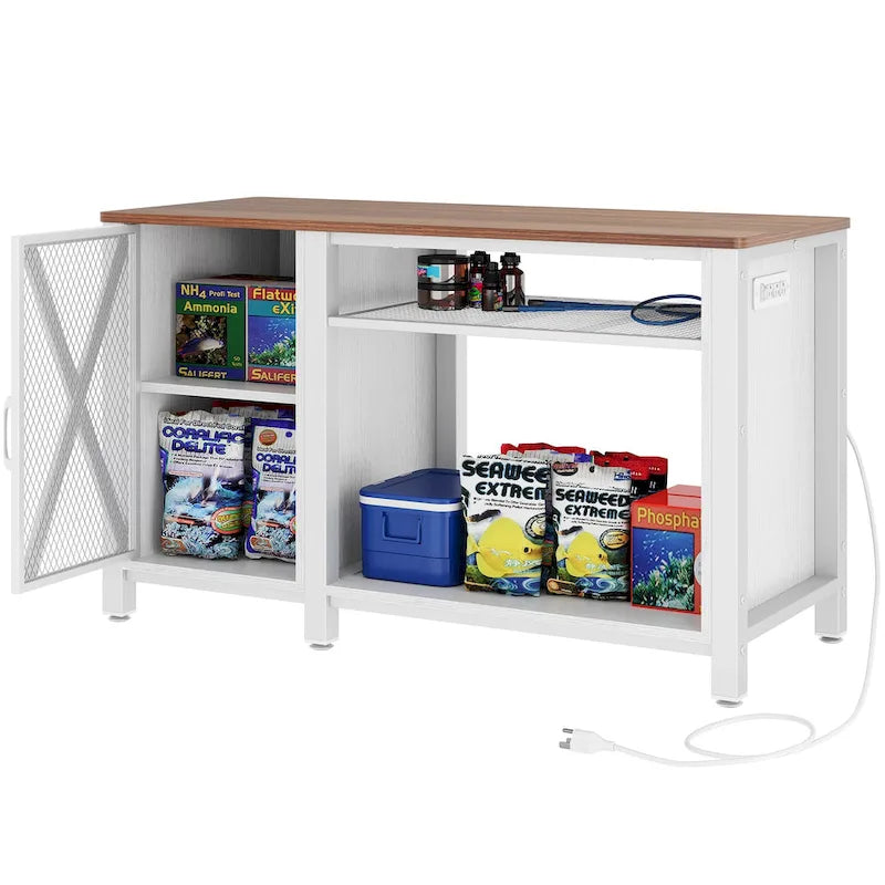 55-75 Gallon Aquarium Unterschrank mit Steckdosen und Stauschrank
