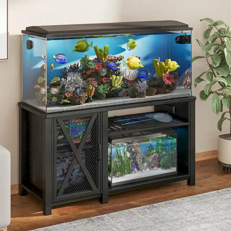 55-75 Gallon Aquarium Unterschrank mit Steckdosen und Stauschrank