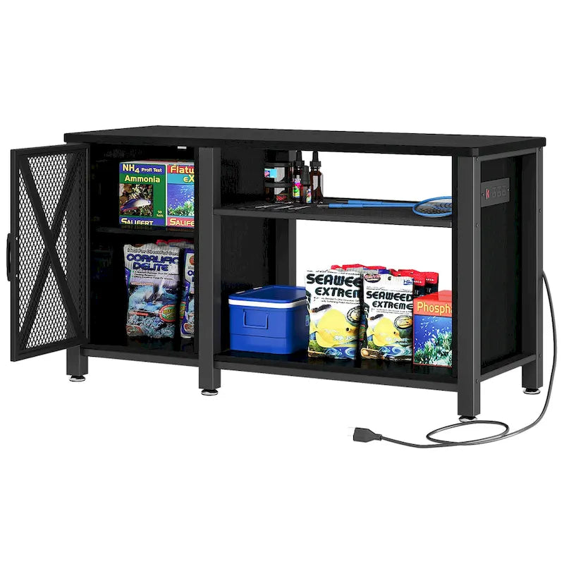 55-75 Gallon Aquarium Unterschrank mit Steckdosen und Stauschrank