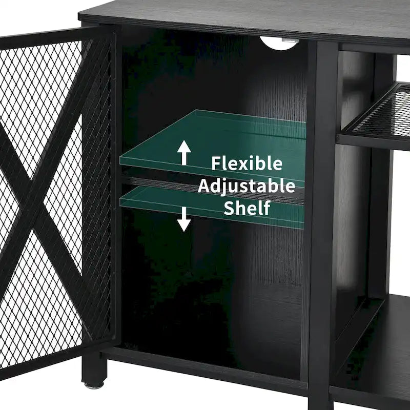55-75 Gallon Aquarium Unterschrank mit Steckdosen und Stauschrank