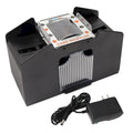Automatischer 4-Deck Kartenmischer für Casinos, AC/DC & batteriebetrieben - Schwarz