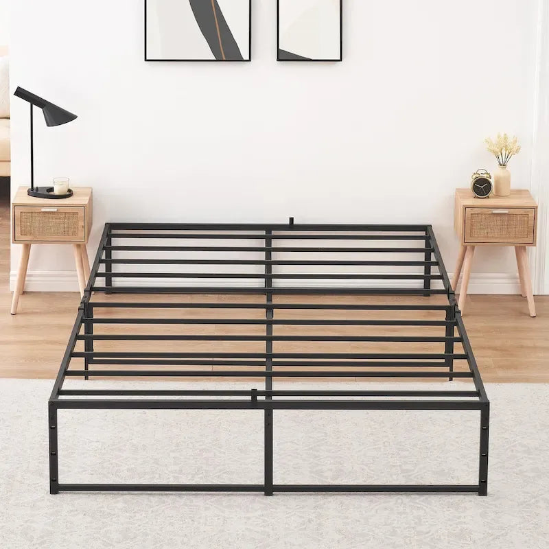 Bettgestell, kein Boxspringbett erforderlich, mit 14 Zoll Stauraum, belastbar bis 800 Lbs
