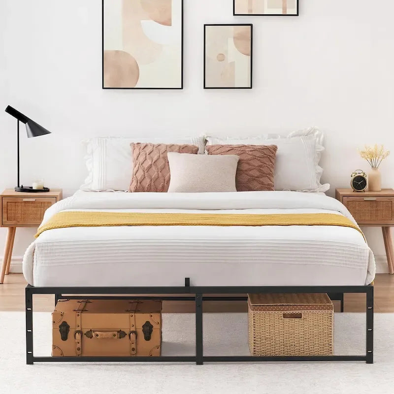 Bettgestell, kein Boxspringbett erforderlich, mit 14 Zoll Stauraum, belastbar bis 800 Lbs