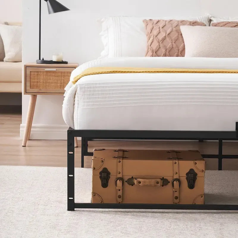 Bettgestell, kein Boxspringbett erforderlich, mit 14 Zoll Stauraum, belastbar bis 800 Lbs