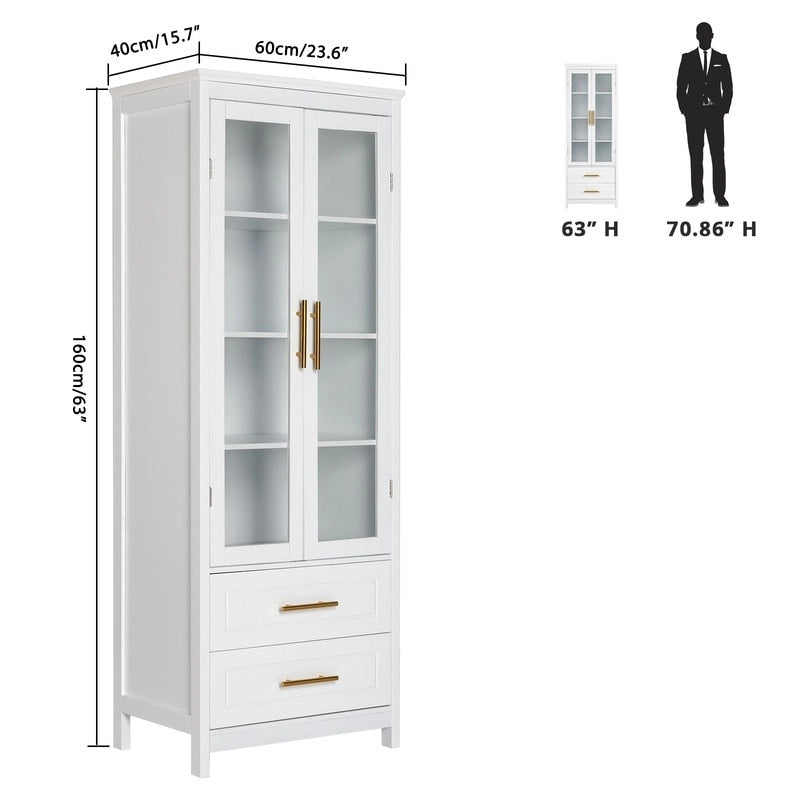 Weißer MDF-Badezimmerschrank