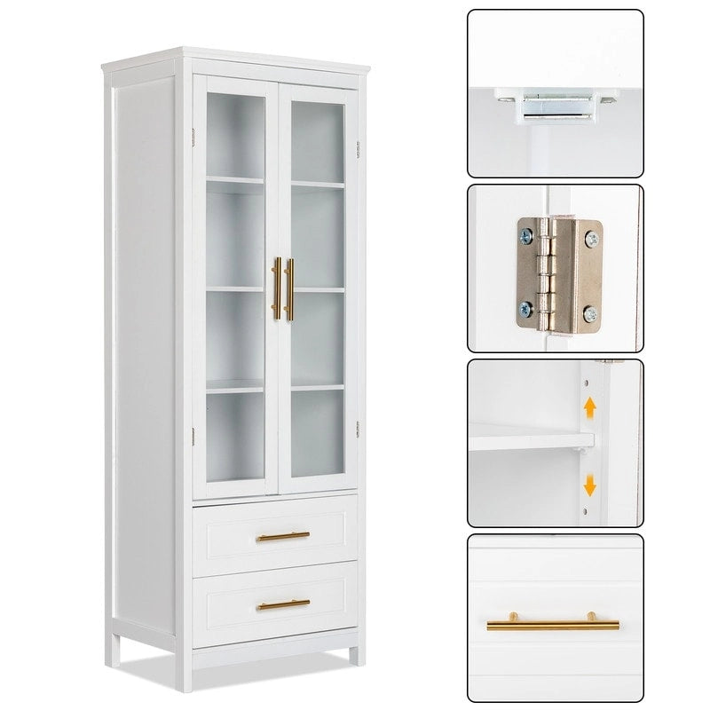 Weißer MDF-Badezimmerschrank