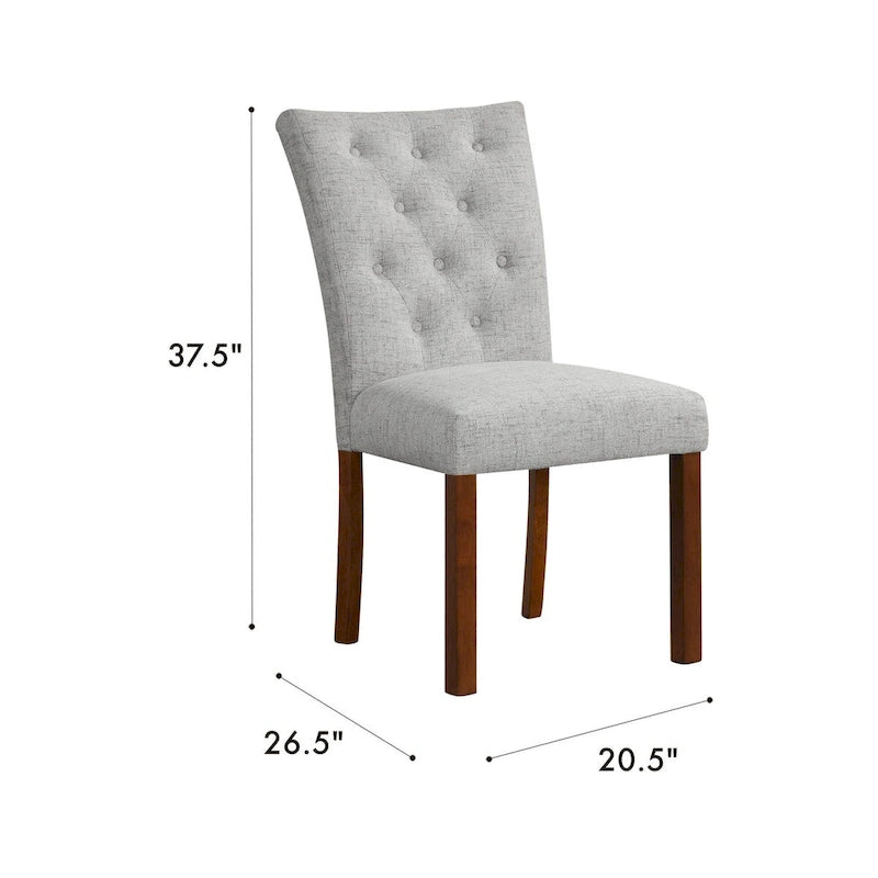 Parsons Esszimmerstuhl mit getufteter Rückenlehne – 2er-Set