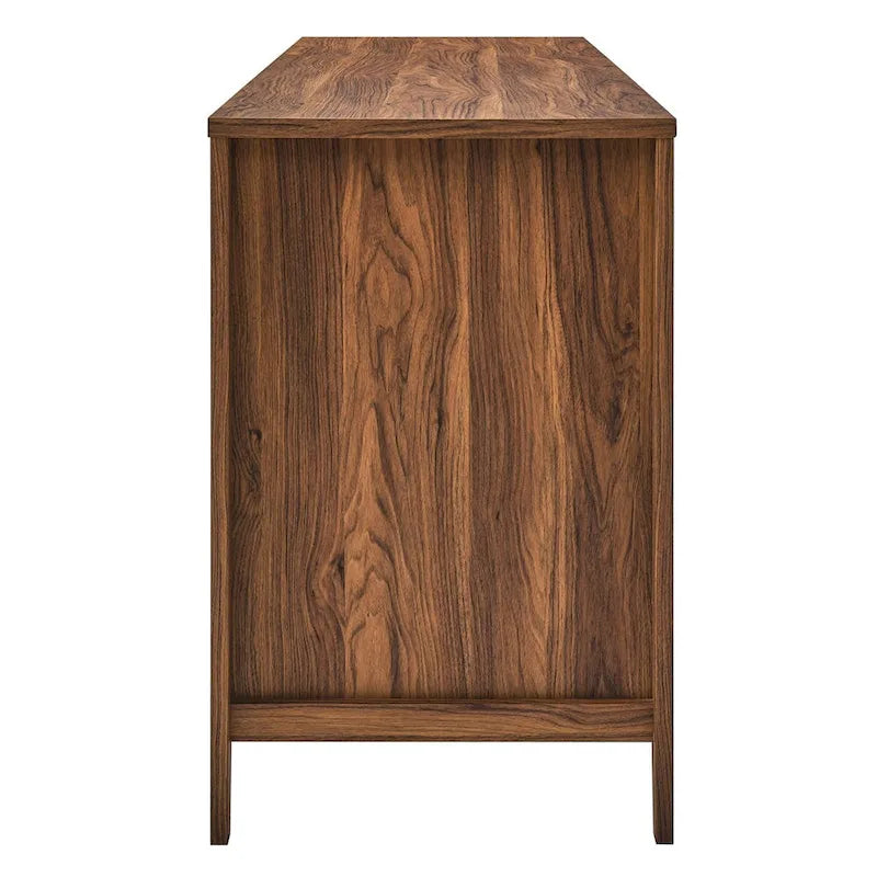 63 Zoll Rattansessel-Schreibtisch mit Tastaturablage und Stauraum