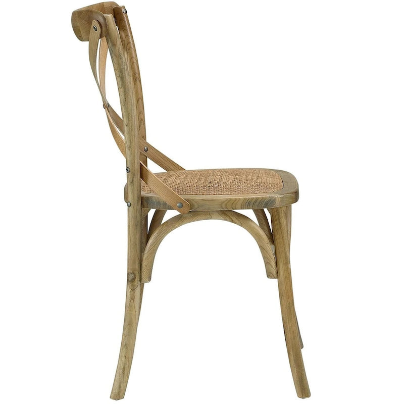 Rustikaler Esszimmerstuhl, 4er-Set