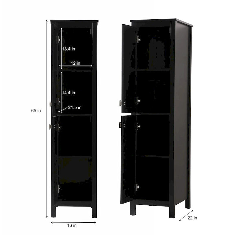 16 Zoll freistehender Badezimmer-Wäscheschrank