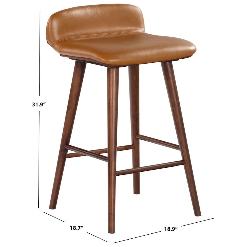 Leder-Barhocker, 71 cm – 48B x 48T x 81H