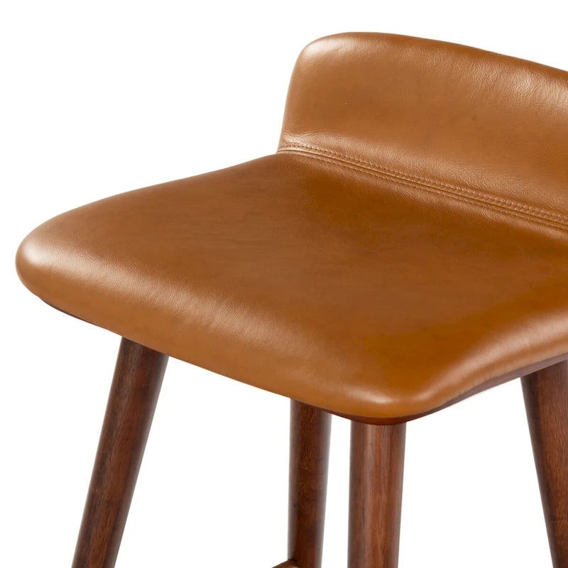 Leder-Barhocker, 71 cm – 48B x 48T x 81H